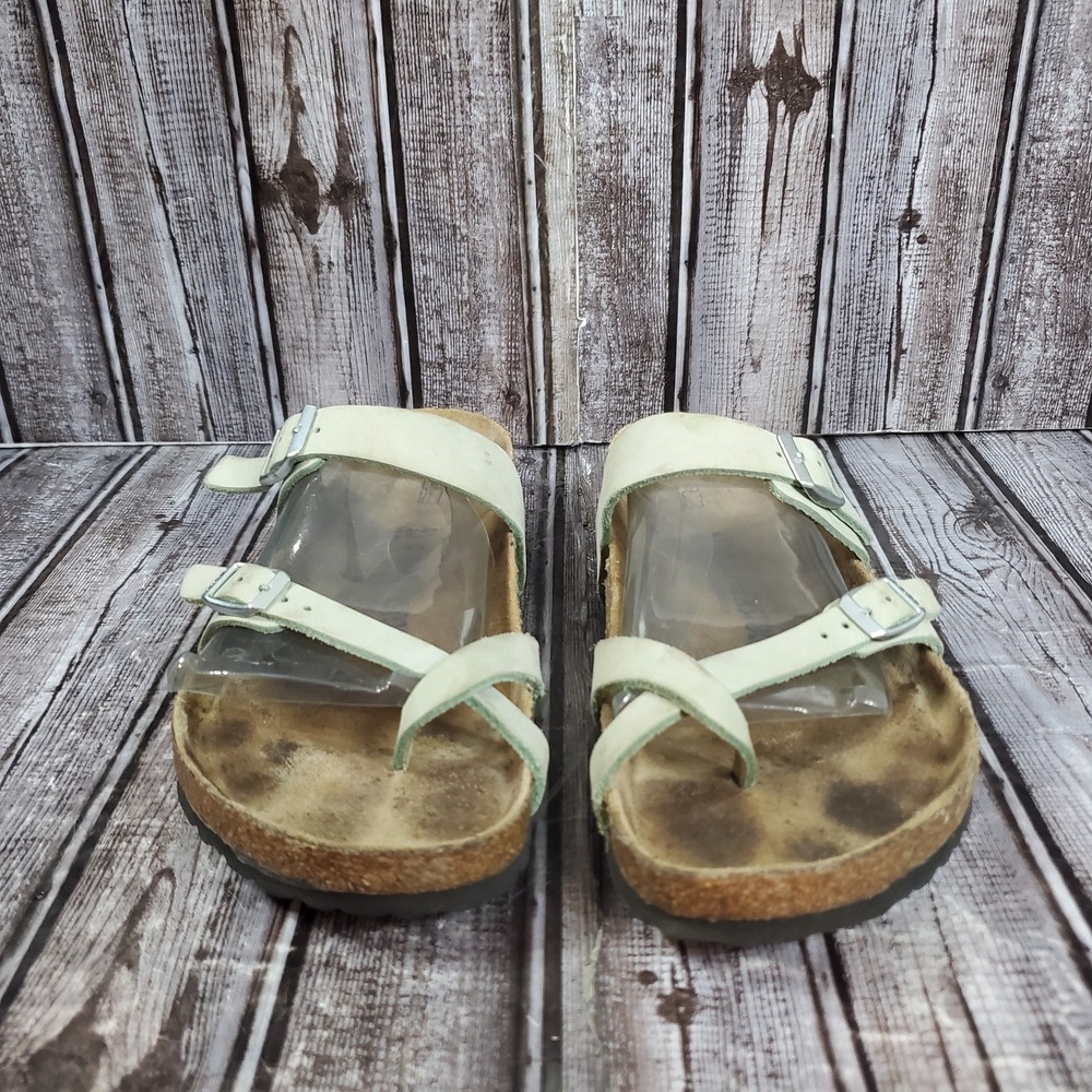 Birkenstock Unisex Mayari Green Nubuck Sandals Soft Footbed Size 41 L10 M8 - Picture 4 of 8